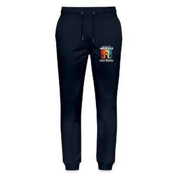 Air Traffic Controller Dad ATC Aviation Humor - Stanley/Stella Mover Unisex Organic Jogging Trousers - navy - Front - Marisol (170cm) & Nik (191cm)