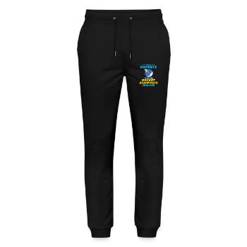 Luft- und Raumfahrtingenieur Raumfahrtraketenwissenschaftler - Stanley/Stella Unisex Bio Jogginghose Mover  - Schwarz - Vorne - Marisol (170cm) & Nik (191cm)