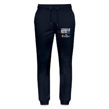 Électricien Humour Technicien en électricité Café - Pantalon de jogging bio MOVER Stanley/Stella unisexe - marine - Devant - Marisol (170cm) & Nik (191cm)