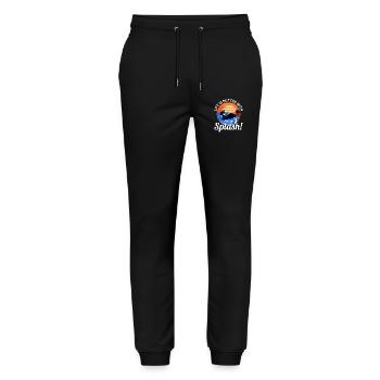 La vie est meilleure avec un peu de jet ski splash - Pantalon de jogging bio MOVER Stanley/Stella unisexe - noir - Devant - Marisol (170cm) & Nik (191cm)