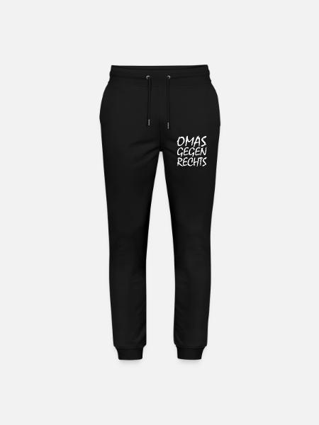 Omas gegen rechts - Stanley/Stella Unisex Bio Jogginghose Mover  - Schwarz