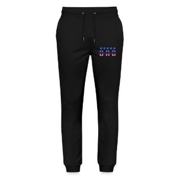 Papa Limited Edition - Stanley/Stella Unisex Bio Jogginghose Mover  - Schwarz - Vorne - Marisol (170cm) & Nik (191cm)