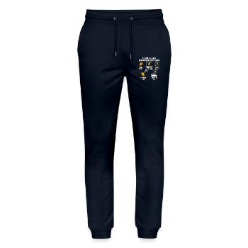 Faire du judo - Pantalon de jogging bio MOVER Stanley/Stella unisexe - marine - Devant - Marisol (170cm) & Nik (191cm)