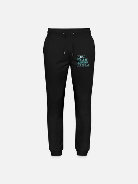 Eat Sleep Surf Repeat - Stanley/Stella Mover Unisex Organic Jogging Trousers - black