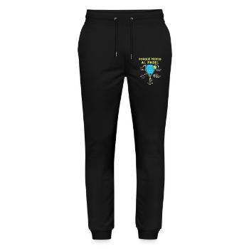 Why I Lose Padel Sportsman Sportsmen - Stanley/Stella Mover Unisex Organic Jogging Trousers - black - Front - Marisol (170cm) & Nik (191cm)