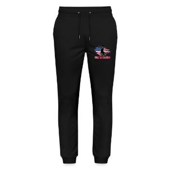 Handicap for Wheelchair Basketball Players USA - Stanley/Stella Mover Unisex Organic Jogging Trousers - black - Front - Marisol (170cm) & Nik (191cm)
