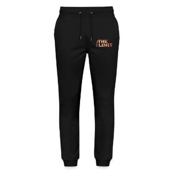 Die Grenze Überschreiten - Stanley/Stella Unisex Bio Jogginghose Mover  - Schwarz - Vorne - Marisol (170cm) & Nik (191cm)