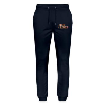 Die Grenze Überschreiten - Stanley/Stella Unisex Bio Jogginghose Mover  - Navy - Vorne - Marisol (170cm) & Nik (191cm)