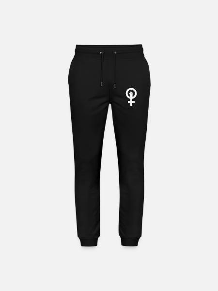 Feminisme Symbol kvinners rettigheter jente - Stanley/Stella Mover økologisk unisex-joggebukse - svart