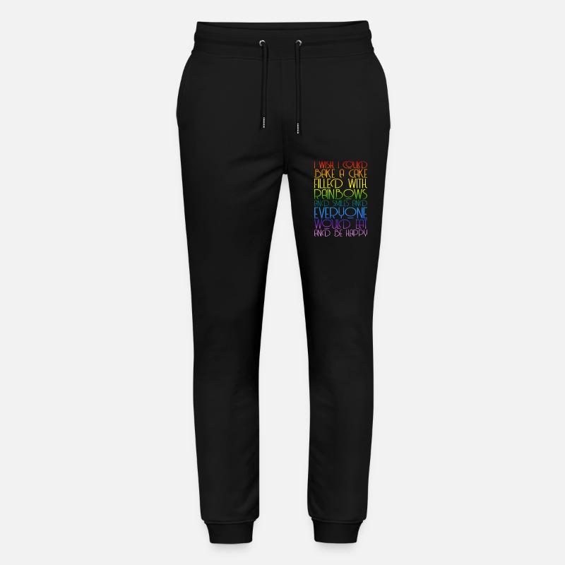 Rainbows Rainbow Graphic - Stanley/Stella Mover Unisex Organic Jogging Trousers - black