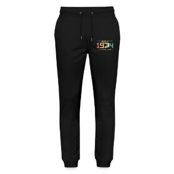 Legendary Since 1934 Original 1934 - Stanley/Stella Mover Unisex Organic Jogging Trousers - black - Front - Marisol (170cm) & Nik (191cm)
