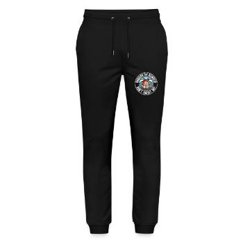 Rudolph - Pantalon de jogging bio MOVER Stanley/Stella unisexe - noir - Devant - Marisol (170cm) & Nik (191cm)