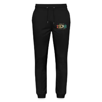 Legendär seit 1938 Original 1938 - Stanley/Stella Unisex Bio Jogginghose Mover  - Schwarz - Vorne - Marisol (170cm) & Nik (191cm)