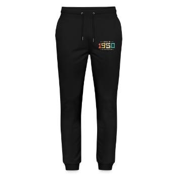 Legendary Since 1950 Original 1950 - Stanley/Stella Mover Unisex Organic Jogging Trousers - black - Front - Marisol (170cm) & Nik (191cm)