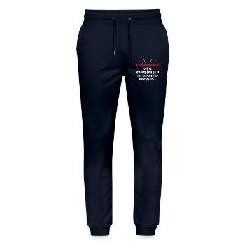Eisenbahner Spruch Lokführer Eisenbahner Geschenk - Stanley/Stella Unisex Bio Jogginghose Mover  - Navy - Vorne - Marisol (170cm) & Nik (191cm)