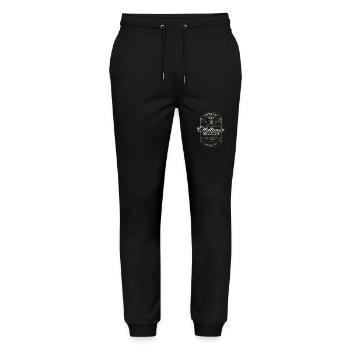 40e anniversaire mari voiture Vintage février Vintage 1984 - Pantalon de jogging bio MOVER Stanley/Stella unisexe - noir - Devant - Marisol (170cm) & Nik (191cm)