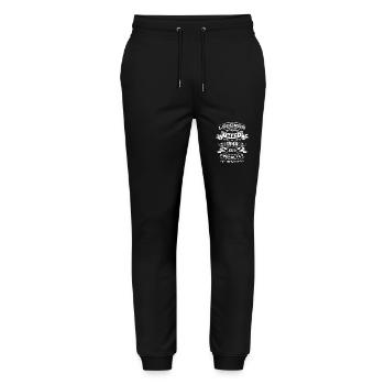 Legendary May 1944 Vintage 1944 Birthday 1944 - Stanley/Stella Mover Unisex Organic Jogging Trousers - black - Front - Marisol (170cm) & Nik (191cm)