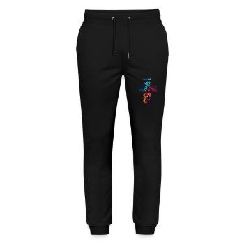 66th Birthday Year of Build 1958 Year 1958 Original - Stanley/Stella Mover Unisex Organic Jogging Trousers - black - Front - Marisol (170cm) & Nik (191cm)