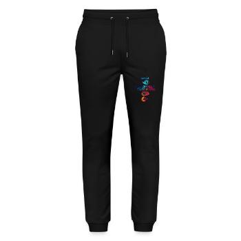 38ème Anniversaire Année 1986 Cru 1986 Original - Pantalon de jogging bio MOVER Stanley/Stella unisexe - noir - Devant - Marisol (170cm) & Nik (191cm)