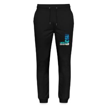 85th Birthday Original September 1939 Volume 39 - Stanley/Stella Mover Unisex Organic Jogging Trousers - black - Front - Marisol (170cm) & Nik (191cm)