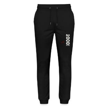 24th Birthday Vintage October 2000 Vintage - Stanley/Stella Mover Unisex Organic Jogging Trousers - black - Front - Marisol (170cm) & Nik (191cm)