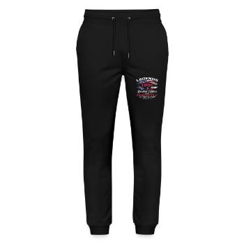 44th Birthday Legends Vintage 1981 - Stanley/Stella Mover Unisex Organic Jogging Trousers - black - Front - Marisol (170cm) & Nik (191cm)