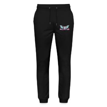 Gothic Kawaii Bat Anime Manga Design - Stanley/Stella Mover Unisex Organic Jogging Trousers - black - Front - Marisol (170cm) & Nik (191cm)
