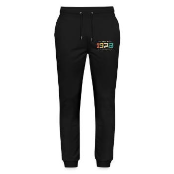 Légendaire Depuis 1932 Original 1932 - Pantalon de jogging bio MOVER Stanley/Stella unisexe - noir - Devant - Marisol (170cm) & Nik (191cm)