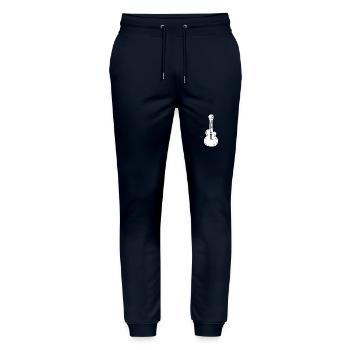 Gitarre Gitarrist - Stanley/Stella Unisex Bio Jogginghose Mover  - Navy - Vorne - Marisol (170cm) & Nik (191cm)