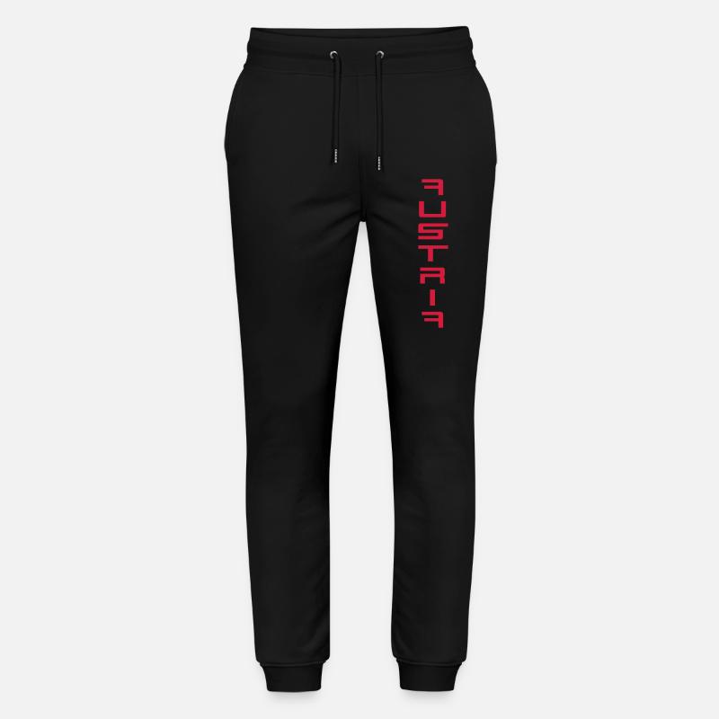 Austria - Stanley/Stella Unisex Bio Jogginghose Mover  - Schwarz