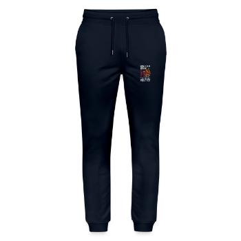 Japan Aikido Katana - Stanley/Stella Mover Unisex Organic Jogging Trousers - navy - Front - Marisol (170cm) & Nik (191cm)