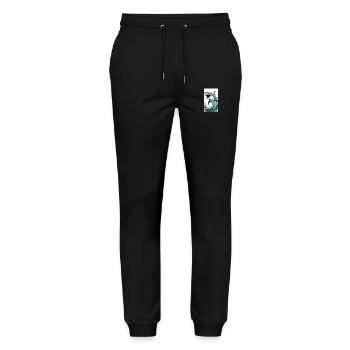 Shark | Great White Shark | Sea Creature | Fish - Stanley/Stella Mover Unisex Organic Jogging Trousers - black - Front - Marisol (170cm) & Nik (191cm)