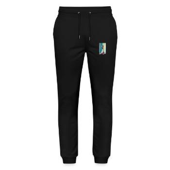 Schach | Schachfigur | Schachspieler - Stanley/Stella Unisex Bio Jogginghose Mover  - Schwarz - Vorne - Marisol (170cm) & Nik (191cm)