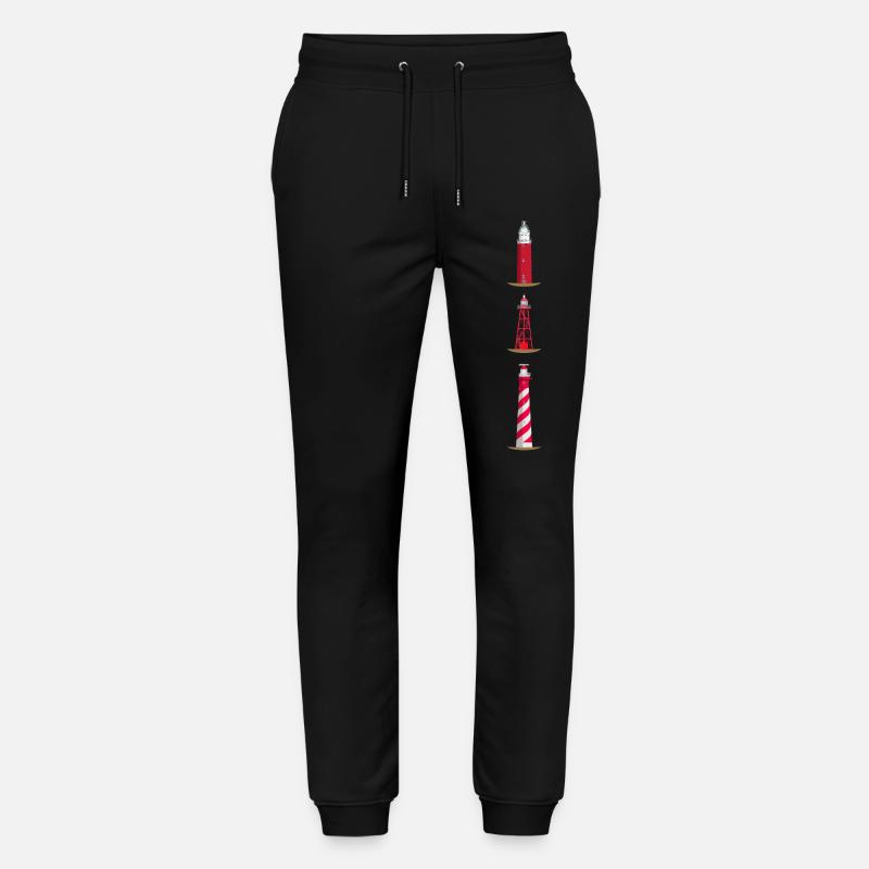 Leuchttürme Texel, Den Oever, Westerlichttoren - Stanley/Stella Unisex Bio Jogginghose Mover  - Schwarz