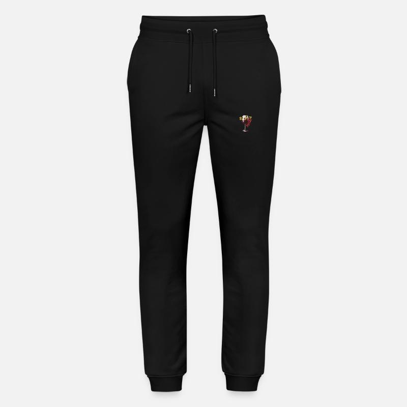 Weinglas Wein Trauben - Stanley/Stella Unisex Bio Jogginghose Mover  - Schwarz