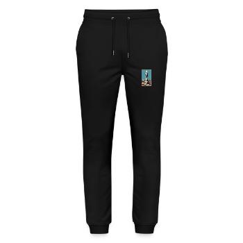 Schach | Schachfigur | Schachspieler - Stanley/Stella Unisex Bio Jogginghose Mover  - Schwarz - Vorne - Marisol (170cm) & Nik (191cm)