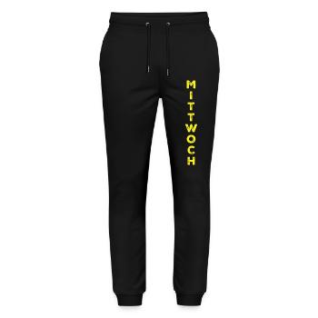 Mercredi - jaune - Pantalon de jogging bio MOVER Stanley/Stella unisexe - noir - Devant - Marisol (170cm) & Nik (191cm)