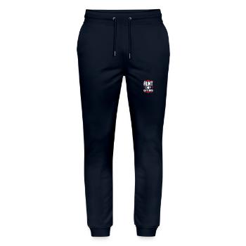 Aunt superhero - Stanley/Stella Mover Unisex Organic Jogging Trousers - navy - Front - Marisol (170cm) & Nik (191cm)