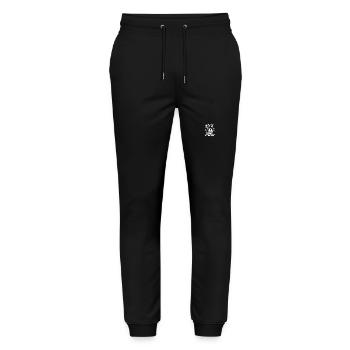 Leinen los und nichts wie weg! Wir legen ab! - Stanley/Stella Unisex Bio Jogginghose Mover  - Schwarz - Vorne - Marisol (170cm) & Nik (191cm)