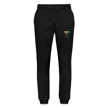 Fabian - Stanley/Stella Mover Unisex Organic Jogging Trousers - black - Front - Marisol (170cm) & Nik (191cm)