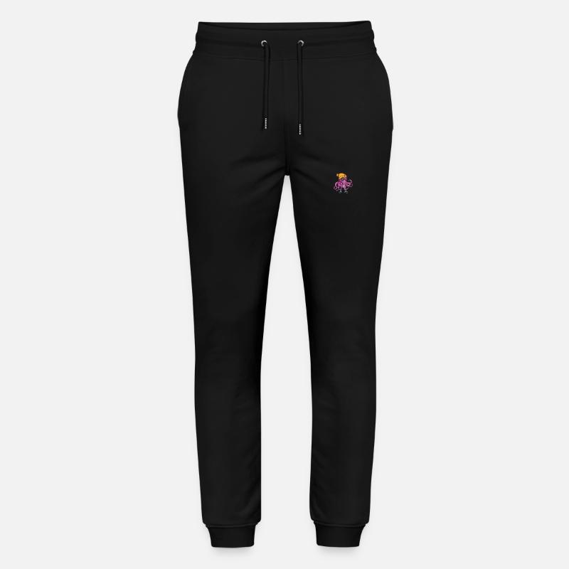 Oktopus Winter - Stanley/Stella Unisex Bio Jogginghose Mover  - Schwarz