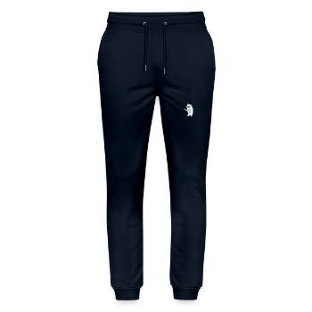 Monster mit Vögeln - Stanley/Stella Unisex Bio Jogginghose Mover  - Navy - Vorne - Marisol (170cm) & Nik (191cm)