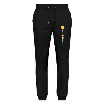 Solar System - Stanley/Stella Mover Unisex Organic Jogging Trousers - black - Front - Marisol (170cm) & Nik (191cm)