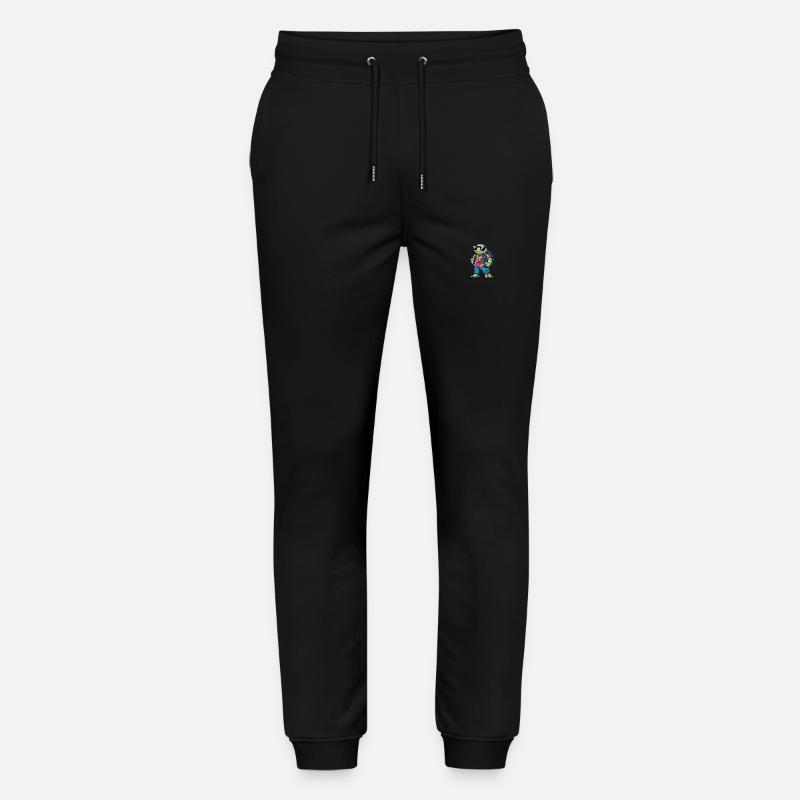 Turtle Comic Cool Summer - Stanley/Stella Mover Unisex Organic Jogging Trousers - black