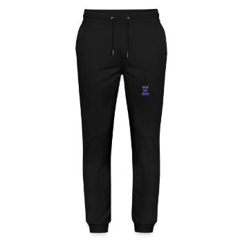 Walk with or aside - Stanley/Stella Mover Unisex Organic Jogging Trousers - black - Front - Marisol (170cm) & Nik (191cm)