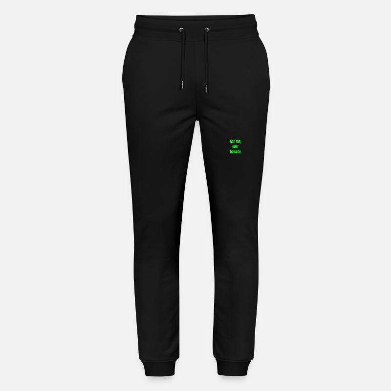 Geh mit oder beiseite - Stanley/Stella Unisex Bio Jogginghose Mover  - Schwarz