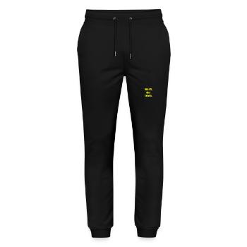 Walk with or aside - Stanley/Stella Mover Unisex Organic Jogging Trousers - black - Front - Marisol (170cm) & Nik (191cm)