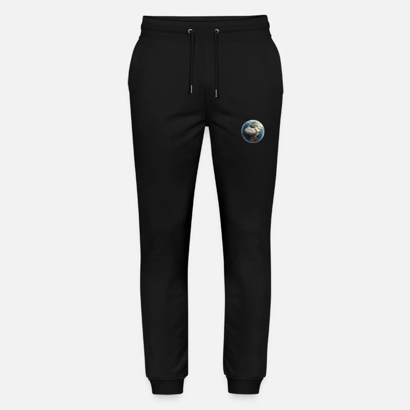Planète Terre Polygone - Pantalon de jogging bio MOVER Stanley/Stella unisexe - noir