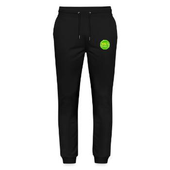 100% Tempelhofer Feld - Stanley/Stella Unisex Bio Jogginghose Mover  - Schwarz - Vorne - Marisol (170cm) & Nik (191cm)