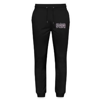 Grandma Of The Bride Wedding Party Family Wedding - Pantalon de jogging bio MOVER Stanley/Stella unisexe - noir - Devant - Marisol (170cm) & Nik (191cm)